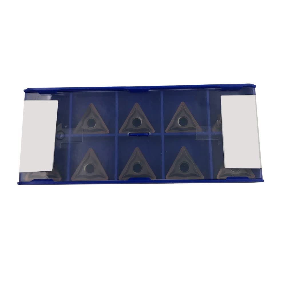 ZOIZMIN 10/20/30/50PCS TNMG332 /160408 Carbide Turning Inserts for Processing Steel Finishing and Semi-Finishing Rough Processing (10pcs TNMG160408)