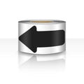 Arrow Floor Sticker Tape 2"×4" Arrow Floor Marking Sticker Sign 200 PCS Arrow Decal Tape Black