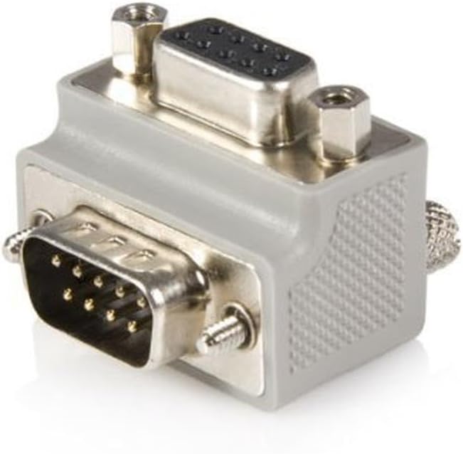 StarTech Right Angle DB9 to DB9 Adapter, Male to Female Type 2 (GC99MFRA2)