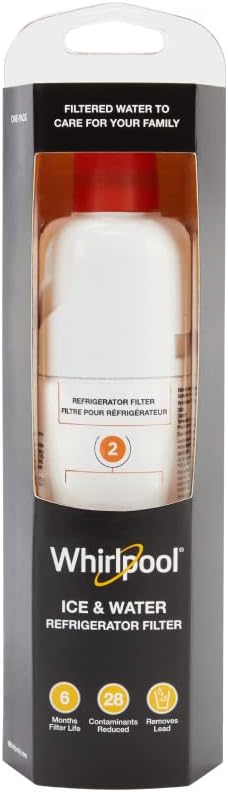 WHR2RXD1 Ice, Orange Refrigerator Water Filter 2-WHR2RXD1, Single-Pack