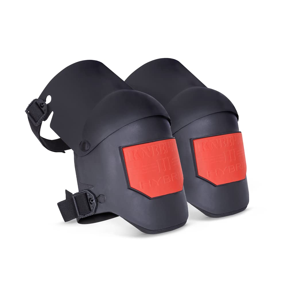 Ultra Flex Hybrid KneePro Knee Pads with Built-In Gel Pads - for Construction, Gardening, Roofing, Work, Flooring