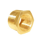 Hooshing 2PCS Brass Reducer Hex Bushing 3/4" NPT Male x 1/2" NPT Female