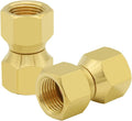 Hooshing 3/8" Female Flare Swivel Adapter Brass Tube Fitting Gas Connector