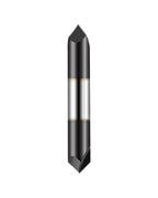 3/8in Solid Carbide End Mill, Chamfer Mill-Double End, 2 Flute
