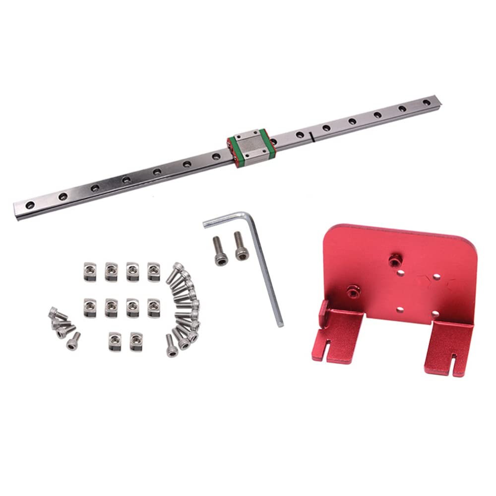 Ender 3 X axis MGN12C Linear Rail Guide Kit with Fix Plate Mount Bracket for Ender3 Pro Ender 3 V2 3D Printer