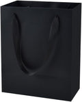 Black Gift Bags with Tissue Paper, 30 Pack, 8x5x10 Inch