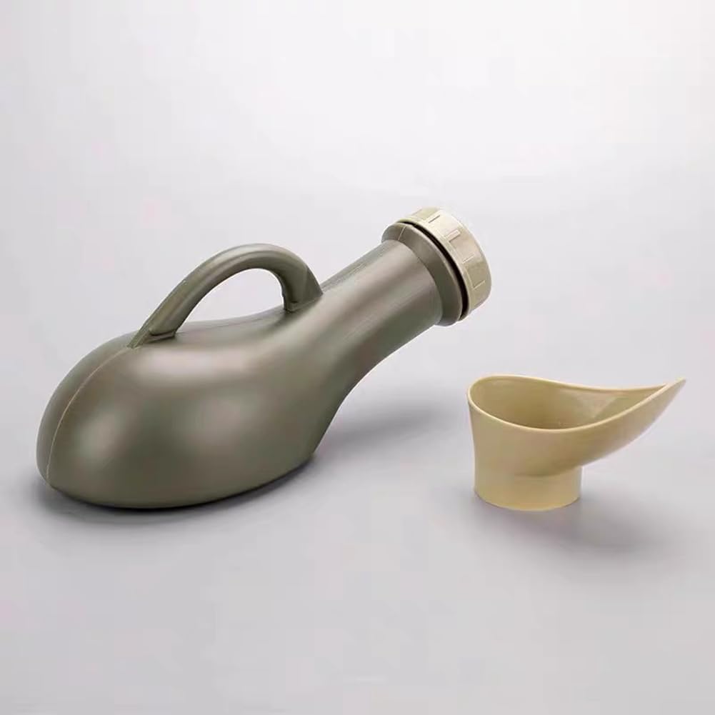 Unisex Portable Urine Bottle Urinal for Men and Women with a Lid and Funnel Mobile Toilet Plastic Pee for Camping