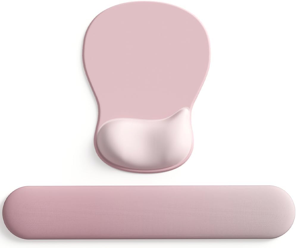 ErgoComfort Gel Wrist Rest Mouse Pad-Ergonomic Office Mousepad with Wrist Support-Non-Slip, Design Desk Accessories