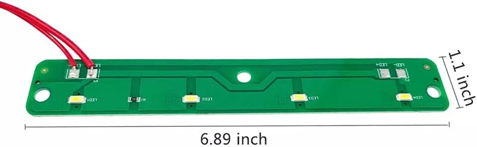 Refrigerator LED Light Fit for Whirlpool WRF555SDFZ04 WRF555SDFZ05 WRF555SDFZ07 WRF555SDFZ08 WRF555SDHV01 WRX735SDBE02 WRX735SDBM04 WRX735SDHV00 WRX735SDHW00 MFI2570FEB08 MFI2570FEB04 MFI2570FEB03