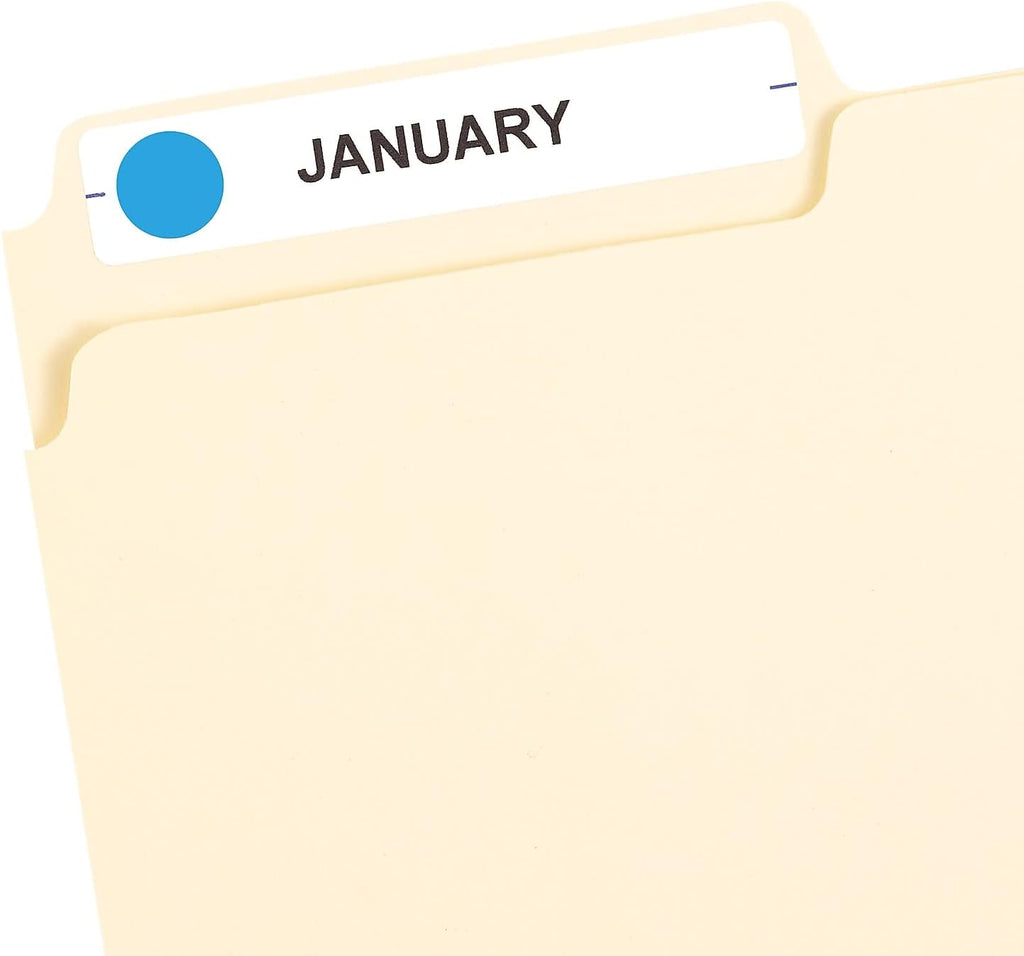 Color-Coding Removable Labels, 1/2 Inch Round Stickers, Light Blue, Non-Printable, 840 Dot Stickers Total (5050)