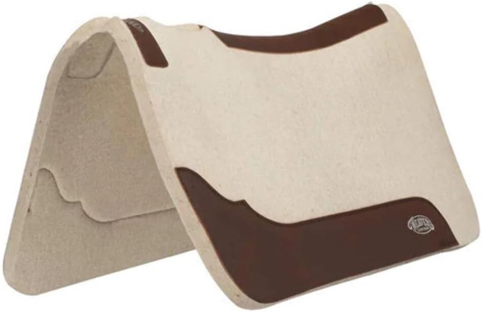 Contoured Steam Pressed Merino Wool Felt Saddle Pad