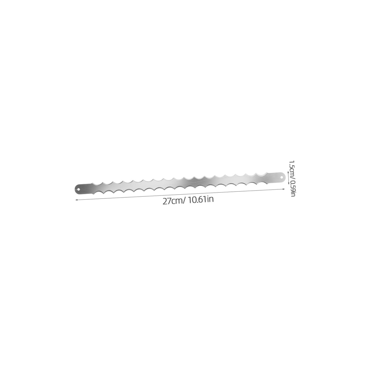 2Pcs Bread Cutter Replacement Blades, Double Sided Serrated Knife Parts
