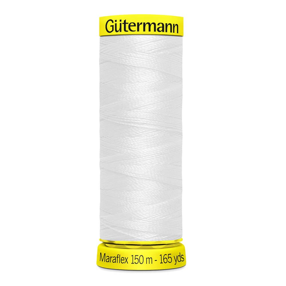 Guetermann Maraflex Thread 150 m, White, One Size