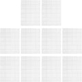 10 Sheets Reusable Food Ice Pack 24 Slots, White