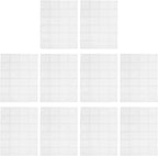 10 Sheets Reusable Food Ice Pack 24 Slots, White