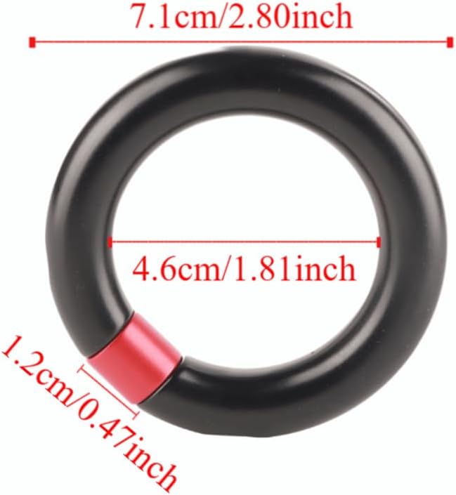 24kN Aluminum Rappel Ring - Heavy Duty 12mm Opening O-Ring Connector for Outdoor Rock Climbing, Arborist Rescue &