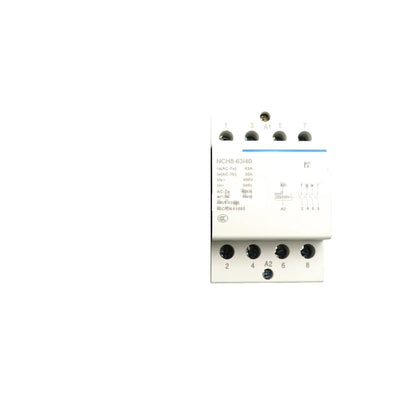JTVTZTFNW 1Pcs Chint Household Small AC contactor NCH8-63/40 Single-Phase 220V Rail Type 63A 4P