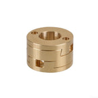 Brass Z-Screw Coupling for 3D Printer for t8 Screw 22mm Brass