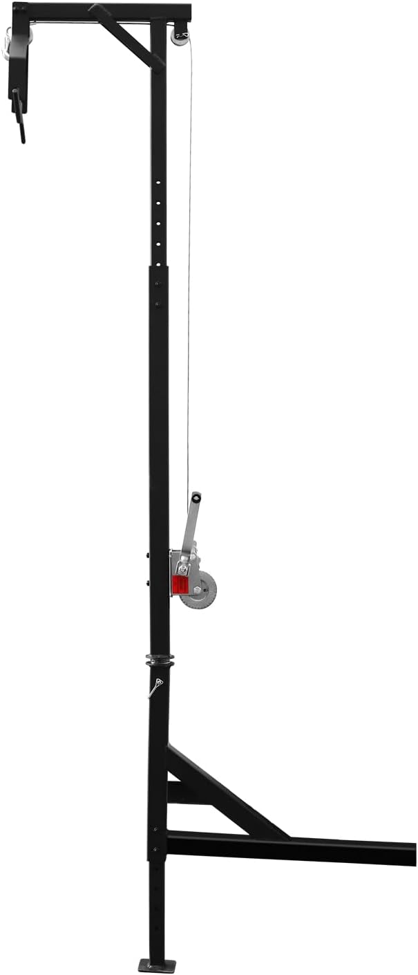 Deer Hoist with Winch and Gambrel, Game Hoist Complete Kit for Truck Hitch, 600lb Capacity Heavy Duty Game Hoist Kit
