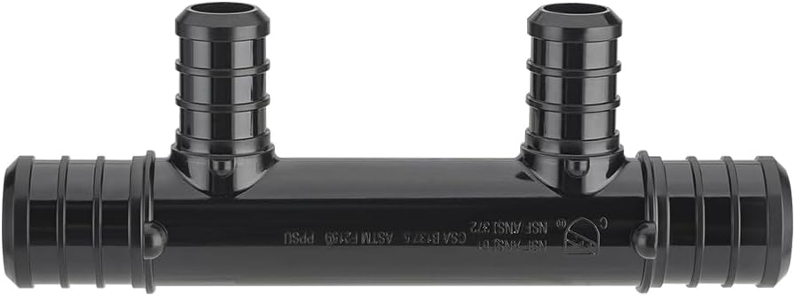 2Pcs EFIELD 2 Ports Open Poly PPSU Barb Crimp Pex Manifold(PPSU1807082-2)