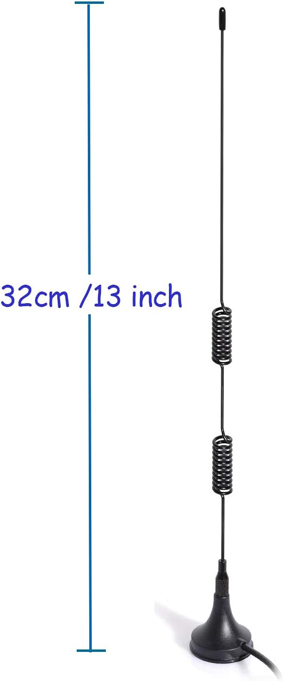 VHF UHF 136-174MHz 400-470MHz Ham Radio Antenna Magnetic Base | SMA Female Dual Band Antenna for Wouxun BaoFeng