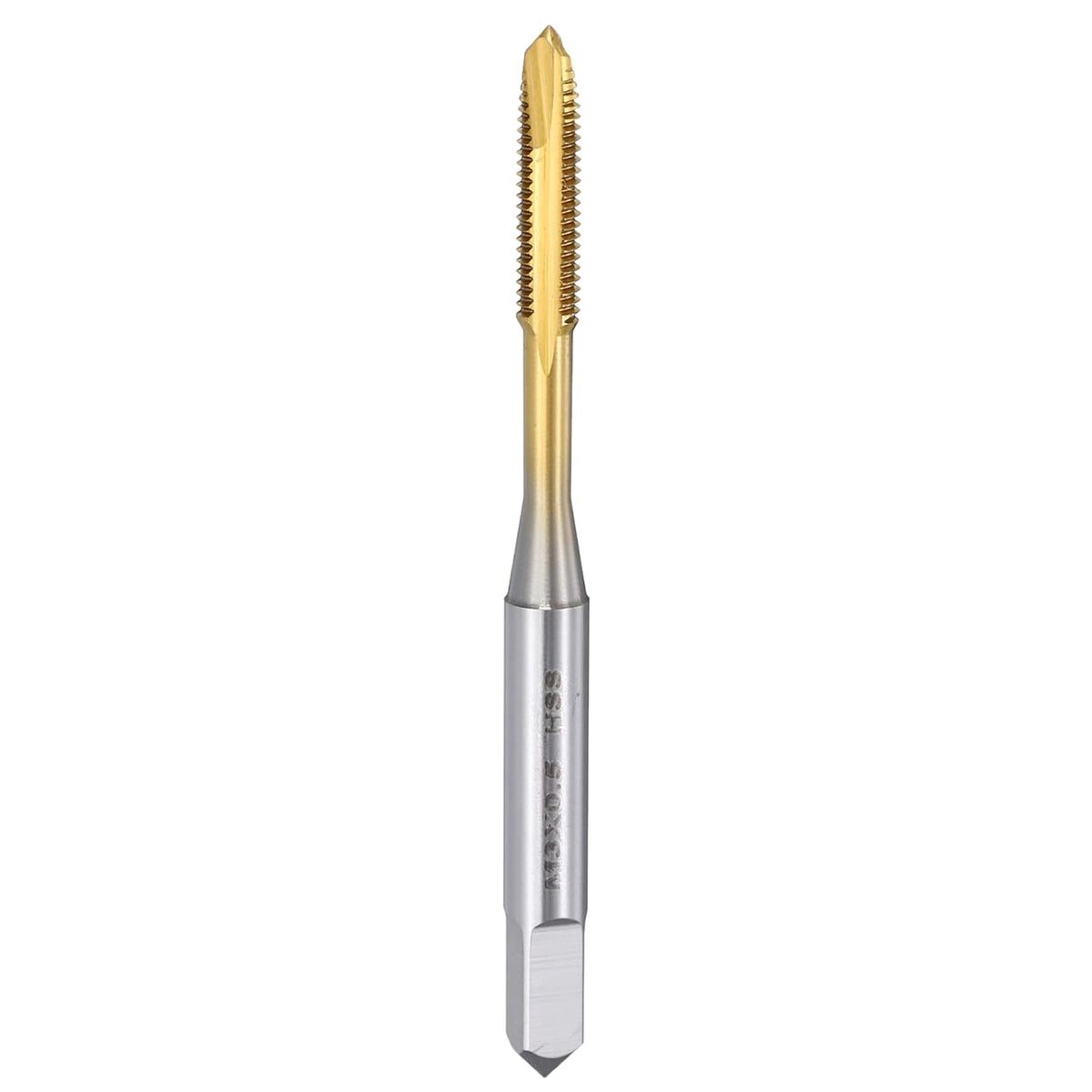 Spiral Point Tap M3 x 0.5 High Speed Steel M2 Titanium Coating