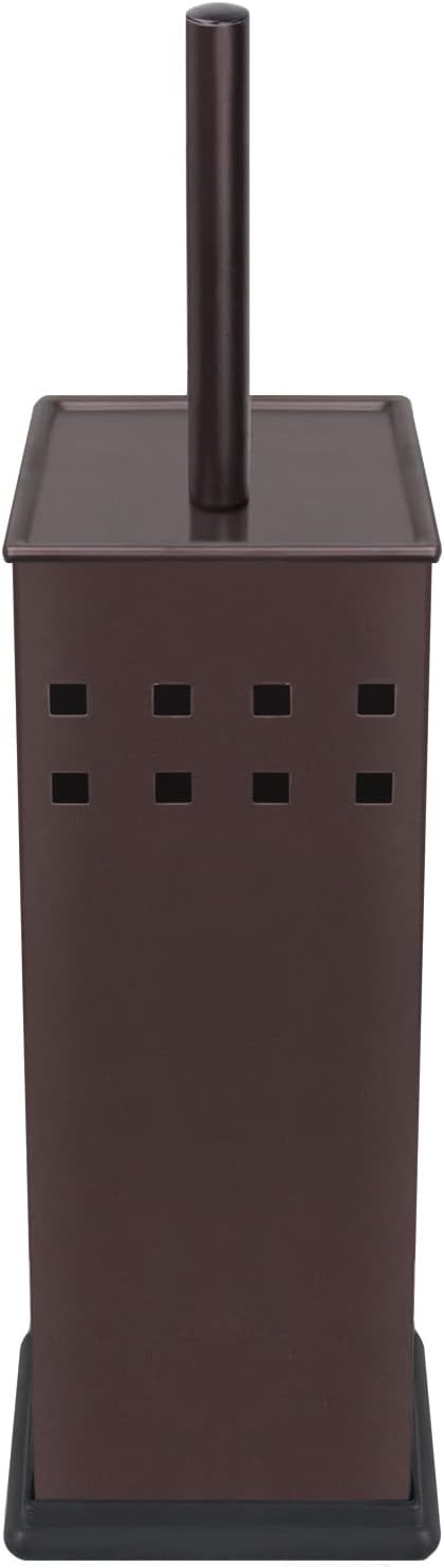 Toilet Brush and Holder, Toilet Bowl Brush for Bathroom, Toilet Cleaner, Odor Free, Bronze