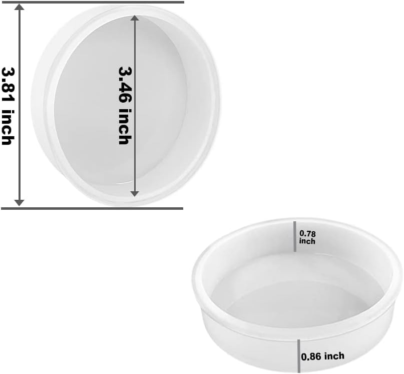 Deep Small Coaster Molds, Round Coaster Resin Molds, Coaster Silicone Molds for Resin Casting