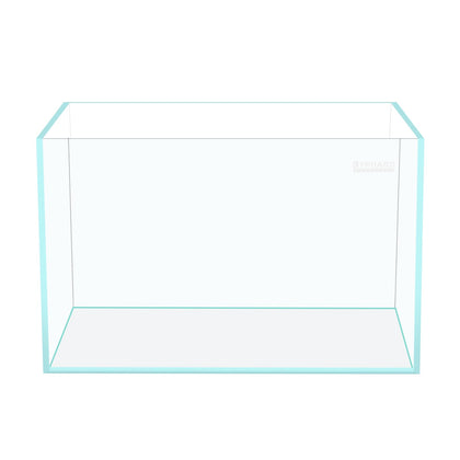 15 Gallon Rimless Aquarium, Ultra Clear Glass Low Iron Rectangular Fish Tank L19.6×W13×H13.8 Inches Thickness 6mm