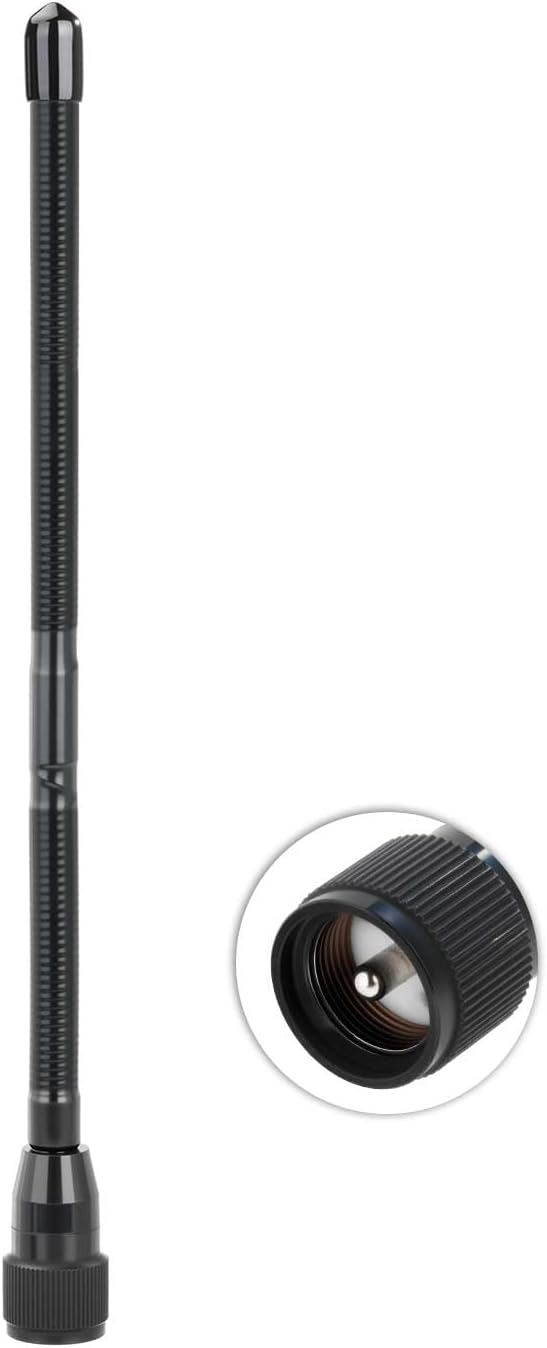 27MHz CB Radio Antenna Soft Whip 10.8Inch PL259 UHF Male Compatible with Cobra Midland Uniden President for Vehicle