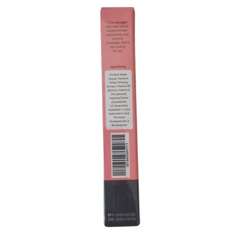Cosmetics Eyelash Serum (3mL) Eyelash Growth Serum for Thicker, Longer & Fuller Lashes - Premium Lash Growth, Volume