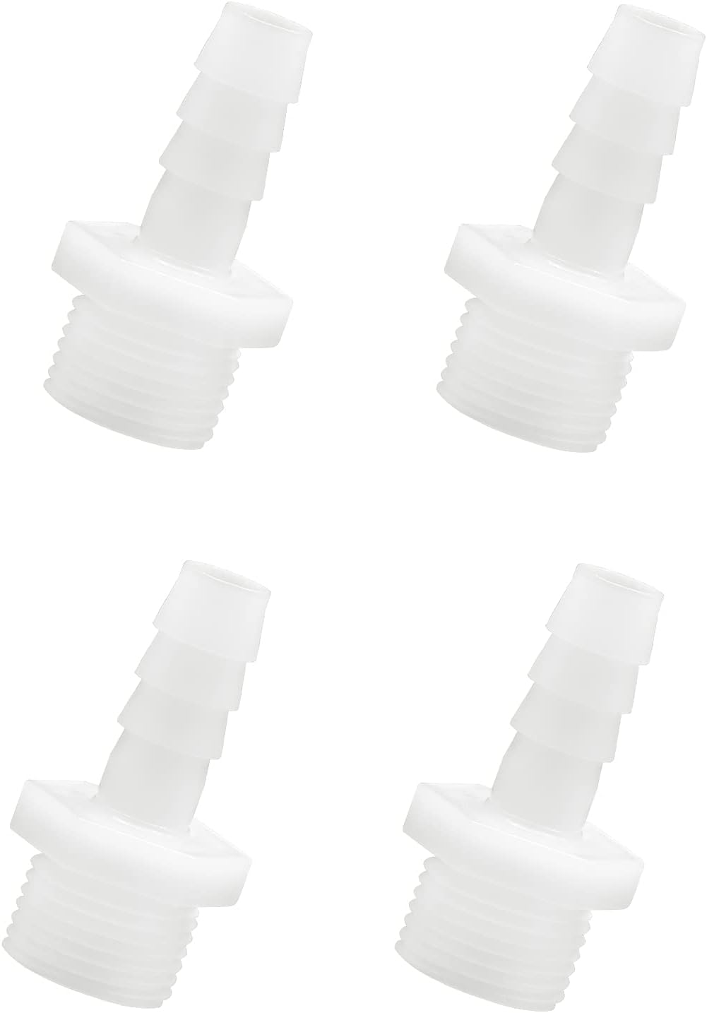 Plastic Hose Barb Fitting 3/8" Barb - 1/2" NPT Male Thread Adapter Fitting
