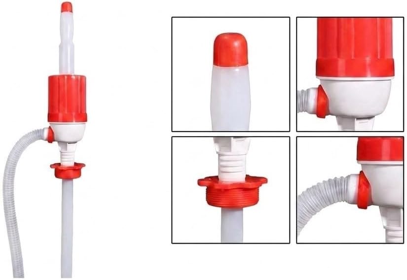 Manual Siphon Drum Pump 7 GPM with 48in Hose Kit for 55 Gallon Drums