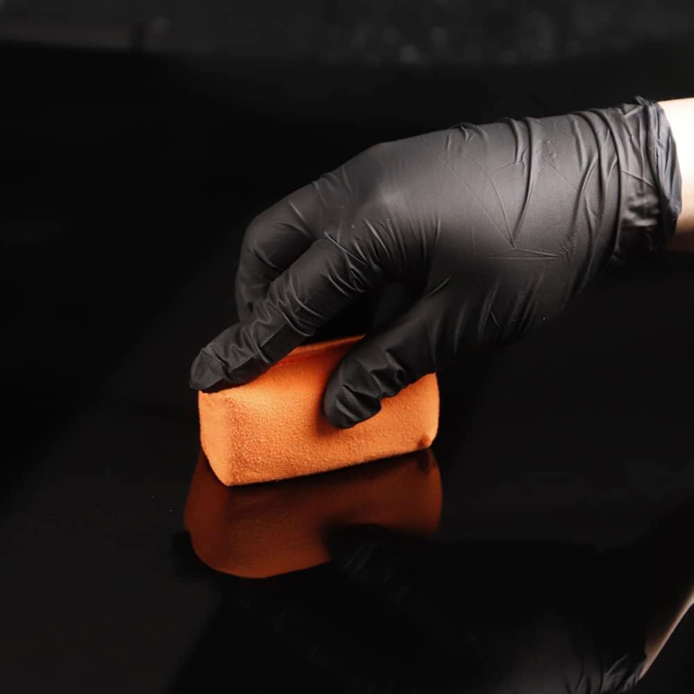 Microfiber Applicator Pad, Car Detailing Suede Sponge Applicator, 10Pcs Coating Sponge Pads for Cars, Ceramic Spray