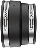 Fernco P1002-46 Flexible PVC Sewer Drain Pipe Coupling for Clay to Cast Iron, Plastic or Steel Plumbing Waste Connections 4" x 6"