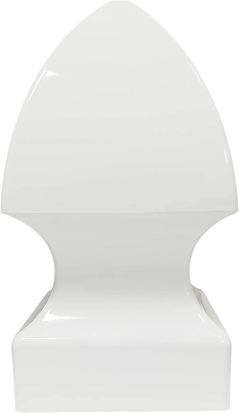 Gothic Fence Post Cap - 4" x 4" Vinyl, White