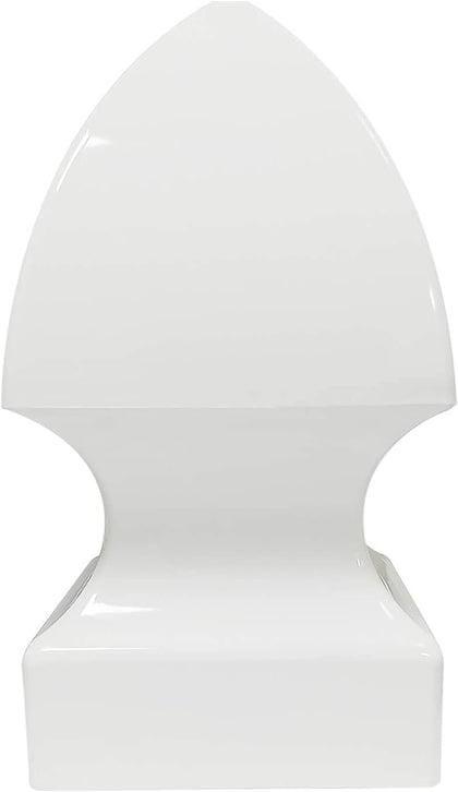 Gothic Fence Post Cap - 4" x 4" Vinyl, White