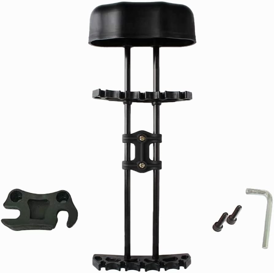 5 Arrow Bow Quiver for Archery Universal Hunting Quiver Quick Detach Quiver for Compound Bow and Recurve Bow