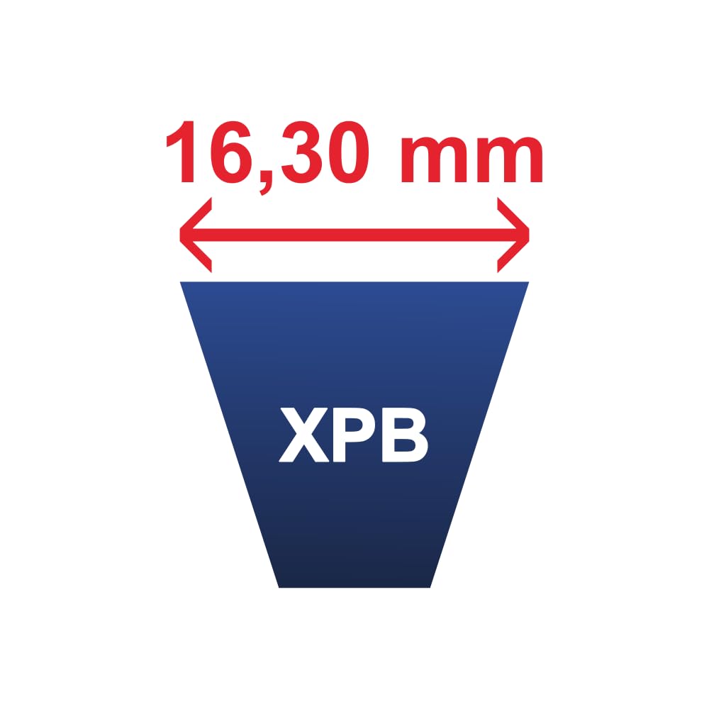 Optibelt XPB 1850 XEP Super XE-Power PRO M=S XPB High Performance Narrow V-Belt Open Flank Toothed 1850 mm Length