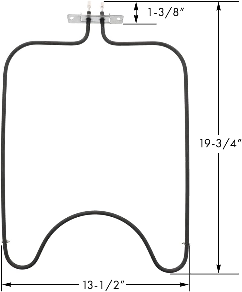 Edgewater Parts 5309950887 Oven Bake Element with Push-On Terminals 240V Compatible with Frigidaire, Kenmore, Tappan