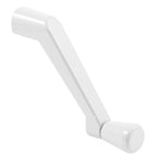 H 4320 Casement Operator Crank Handle with 11/32 In. Bore, White (2 Pack)