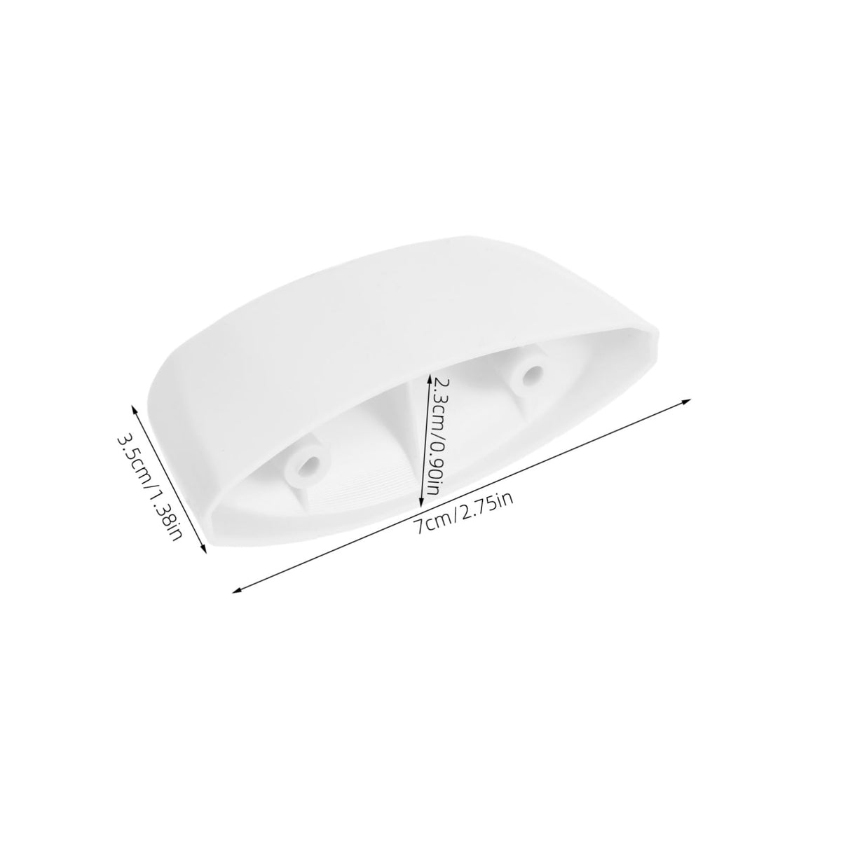 White Steamer Side Handle Replacement 2pcs Plastic for Rice Cooker