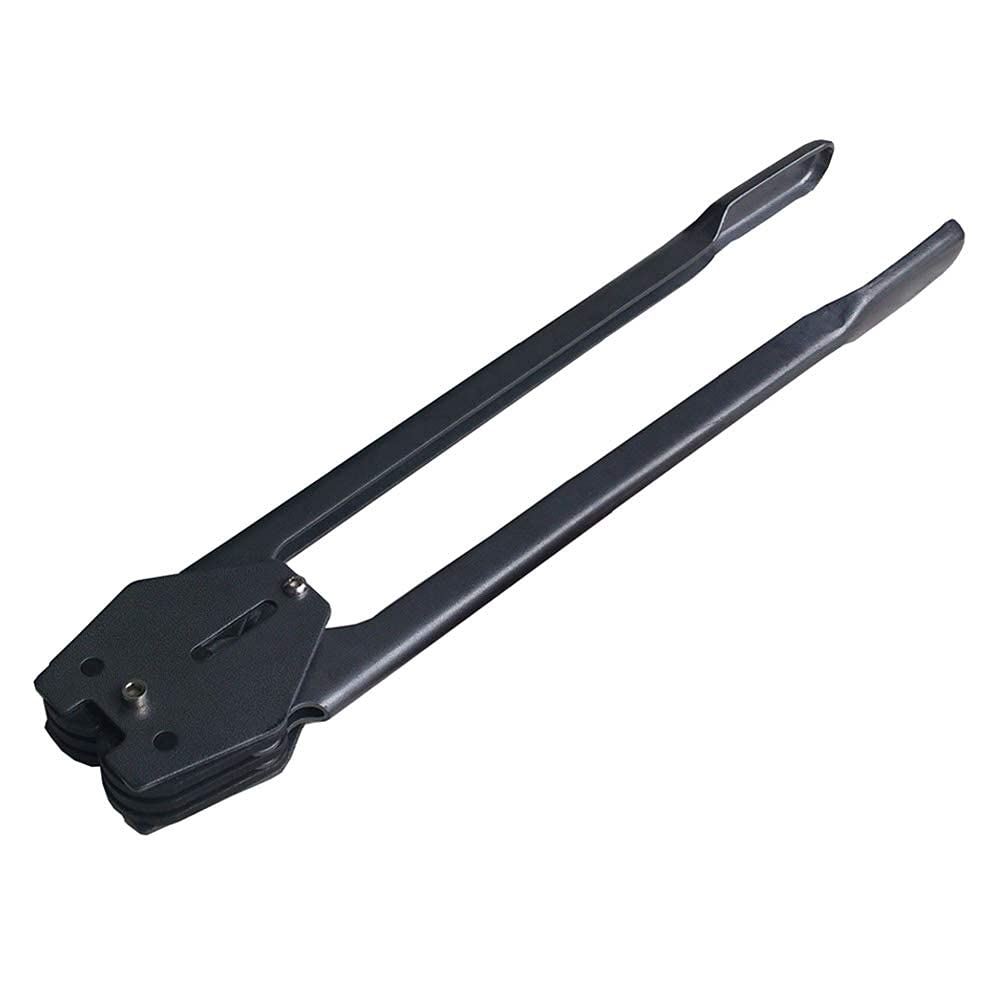 Strapping Sealer for Both Poly & Polyester Strap, Strength Saving Heavy Duty Manual Banding Tool for 1/2" - 3/4"