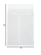 BTYE09122WE Tyvek Expandable Envelope, 9" x 12" x 2", White (Pack of 100)