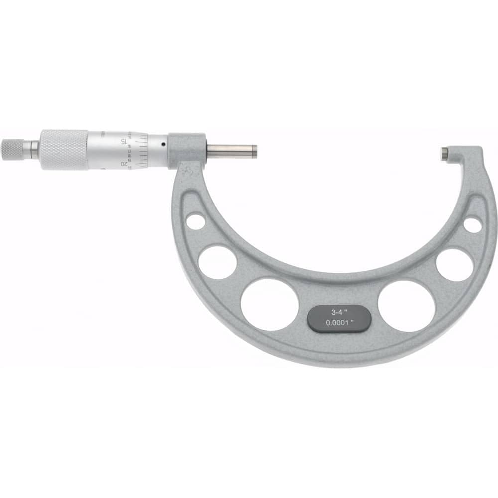 SPI 17-643-8 Calibrated Mechanical Outside Micrometer: 3" to 4 inch Range