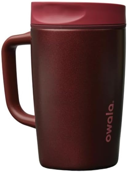 SmoothSip Slider Stainless Steel Insulated Travel Mug with Handle, 100% Leak Proof