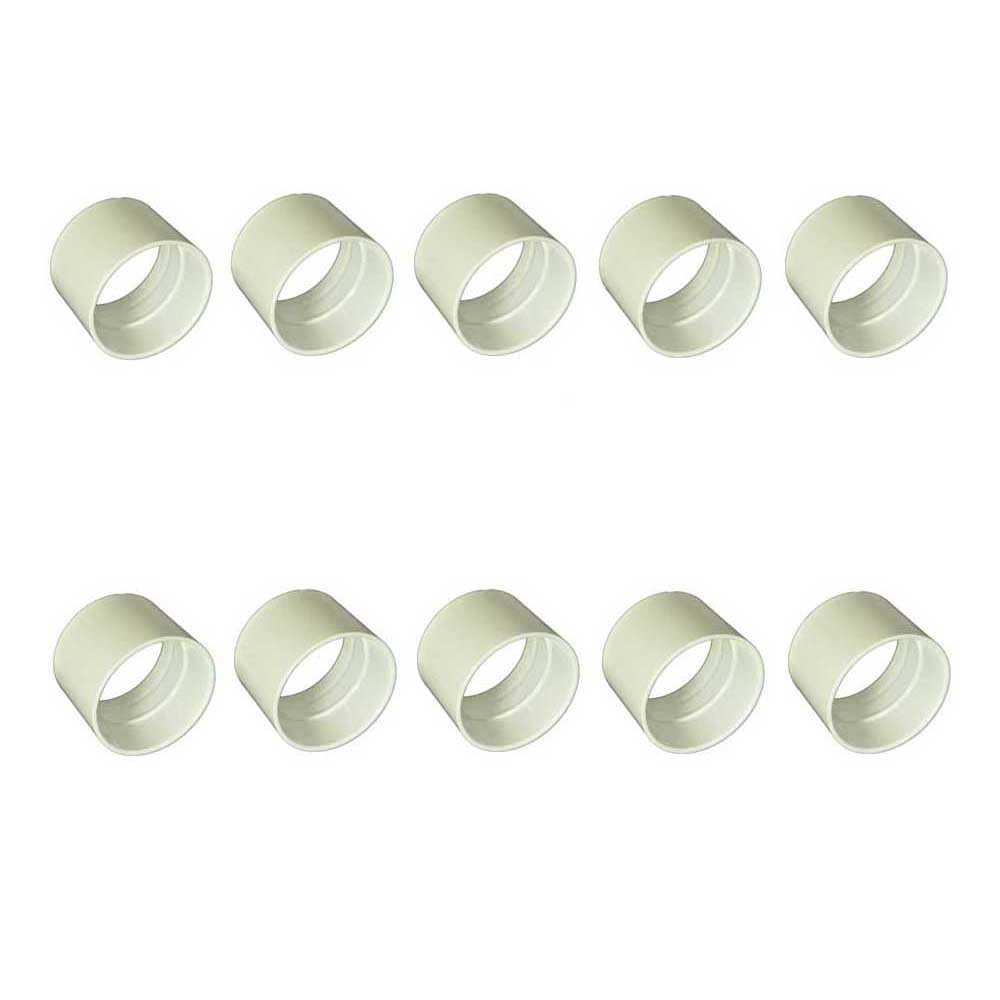 LEFITPA 10 Pack Replacement Central Vacuum 2" PVC Stop Coupling Fitting Used for Rough