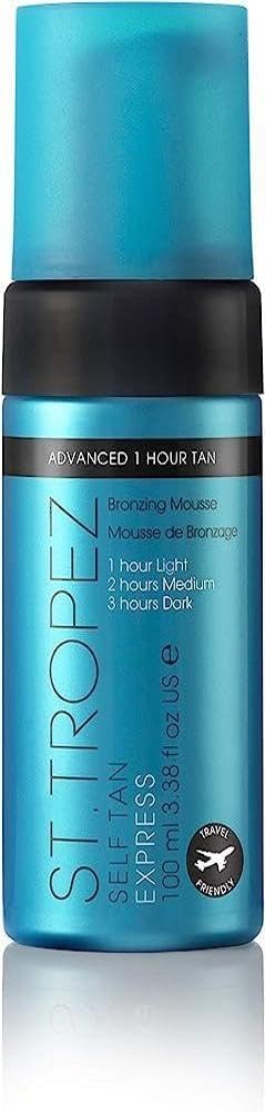 Self Tan Express Mousse, Fast Acting Fake Tan, Develops in 1-3 Hours, Streak-Free Finish, Vegan, Natural & Cruelty