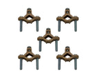 COREX 1/2" to 1" Bronze Water Pipe Ground Clamp - 5 Pack