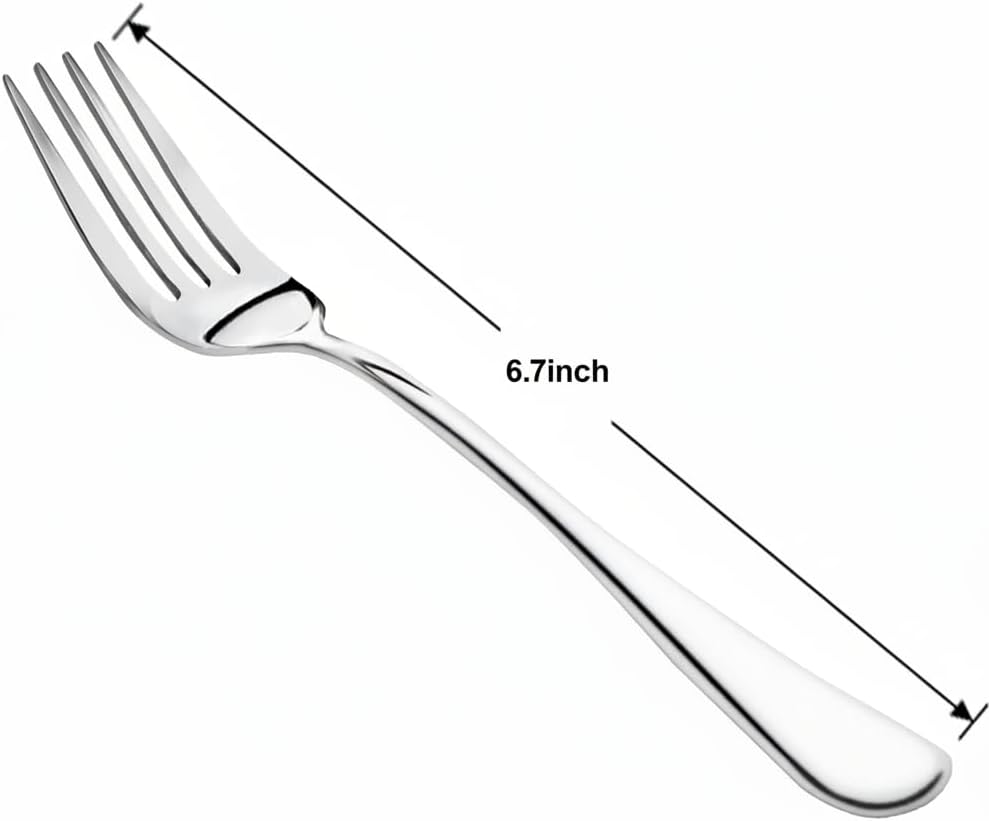 24 Pieces Salad Forks Set, 6.7" Small Fork